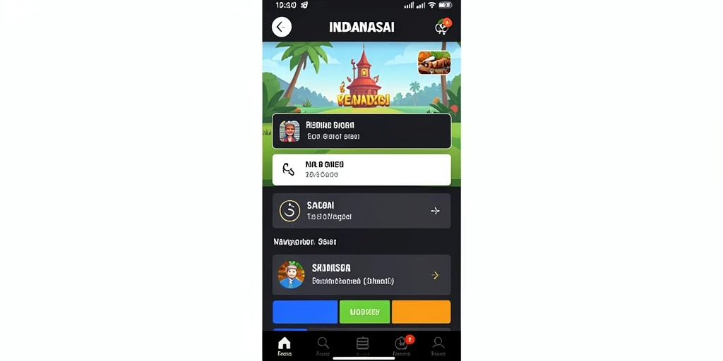 Tampilan antarmuka utama yang menarik.