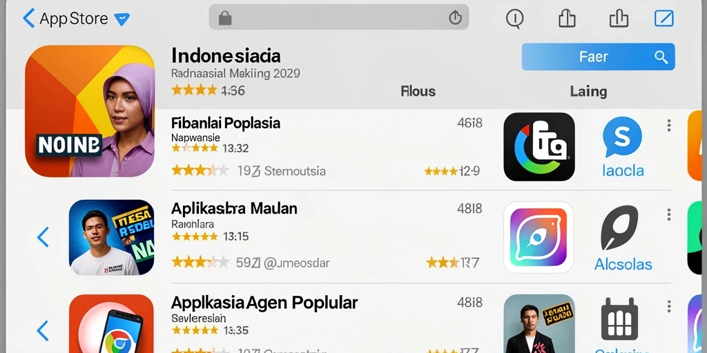 Tampilan antarmuka aplikasi yang menarik dan modern.