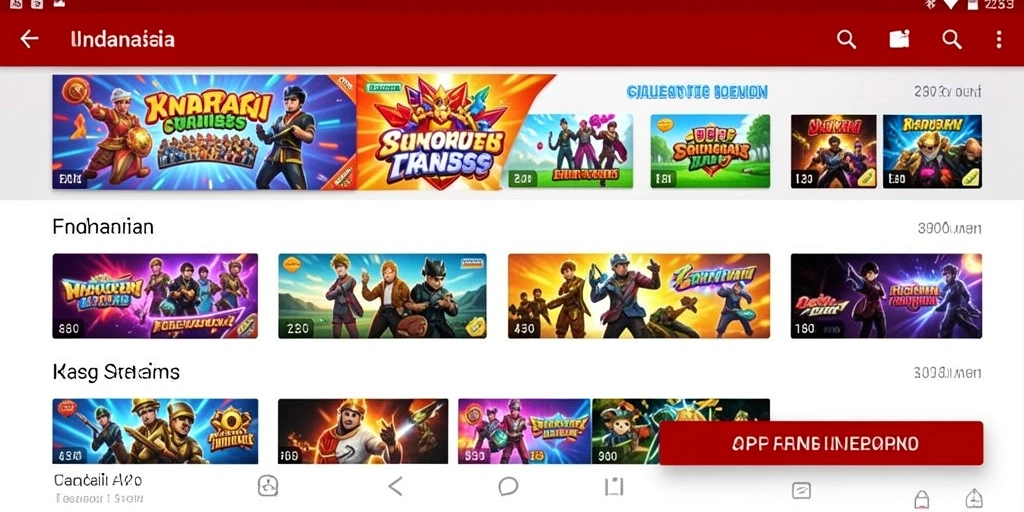 Tampilan awal aplikasi FUNPARI yang menarik dan user-friendly.