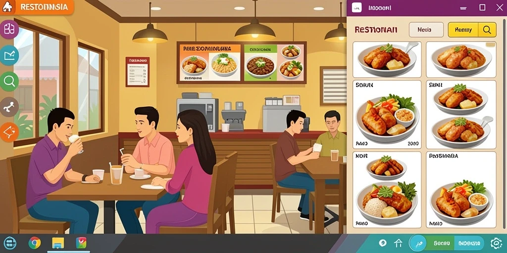 Tampilan grafis yang menawan dan penuh warna.