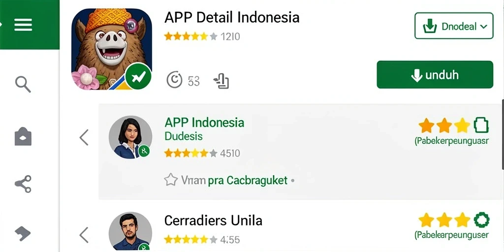 Tampilan antarmuka yang ramah pengguna.