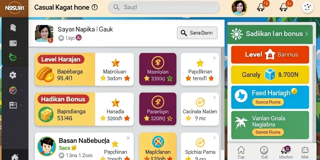 Tampilan antarmuka yang menarik dan user-friendly.