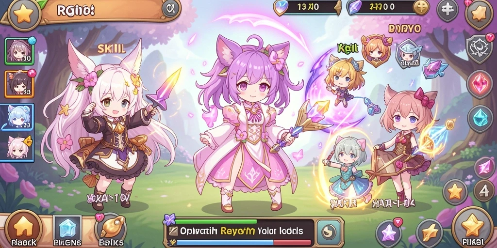 Tampilan awal game yang menarik dan penuh warna.