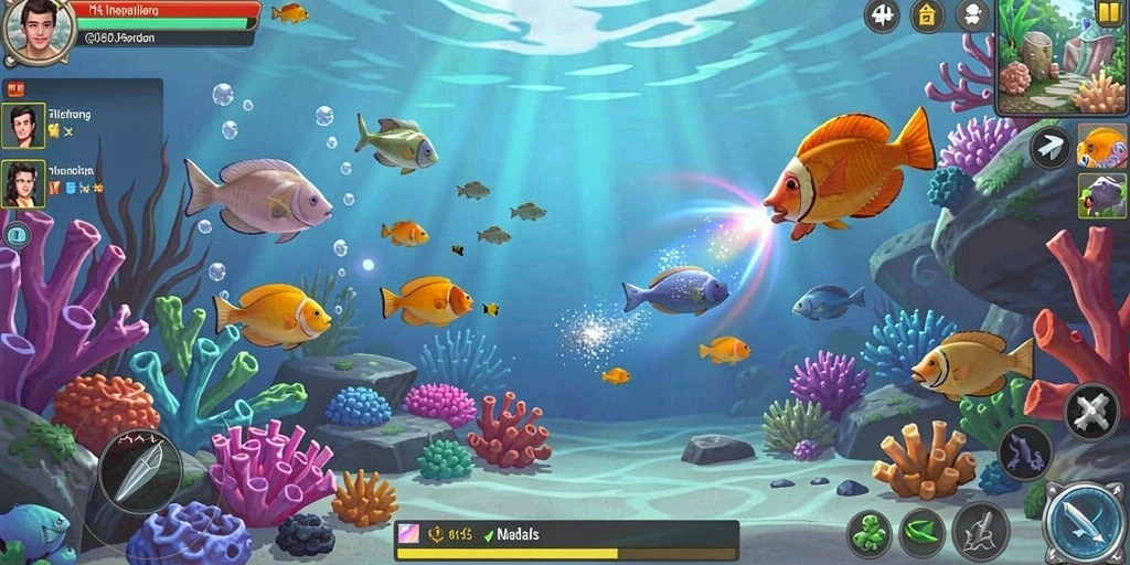 Tampilan awal game dengan karakter yang siap berpetualang.