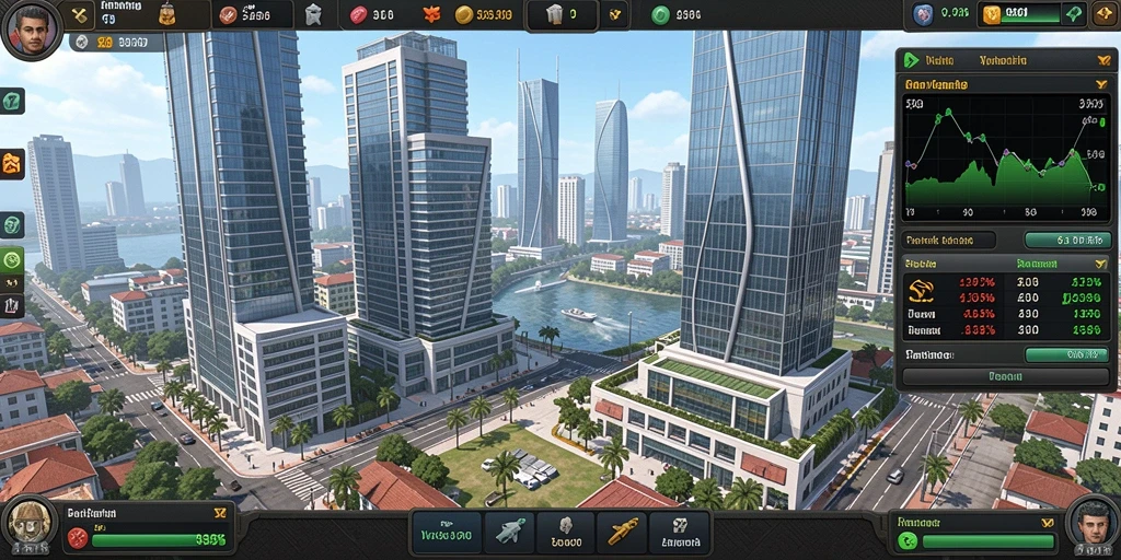 Tangkapan layar menampilkan antarmuka utama game yang menarik.