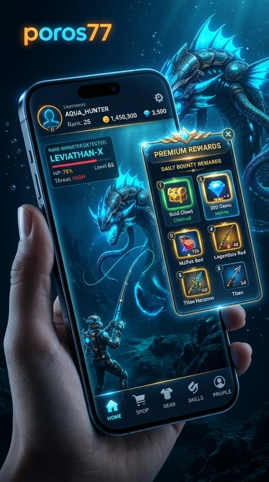 Galeri pratinjau visual poros77 build APK resmi terbaru